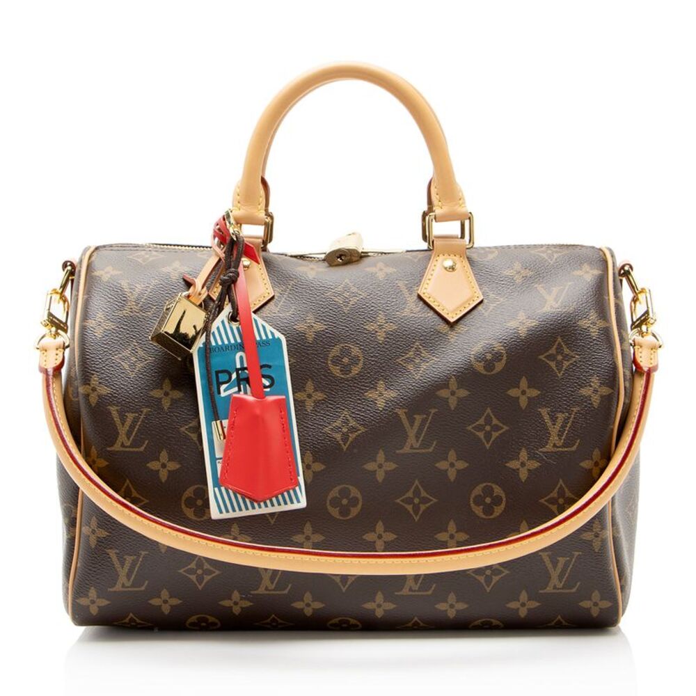 Louis Vuitton Monogram Canvas Crafty Soft Speedy 30 Satchel